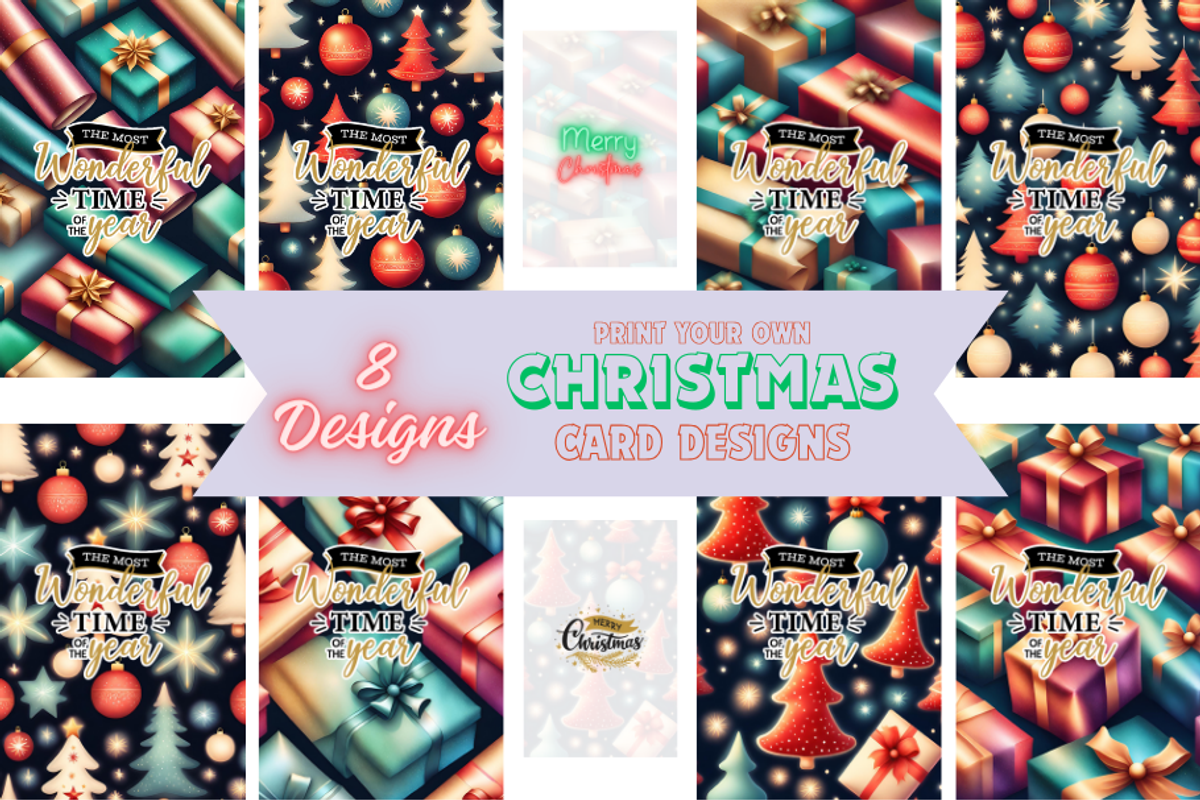 Christmas Card Designs Bundle 5, a Card Template by Jay Major Designs (Photo 1 of 10)