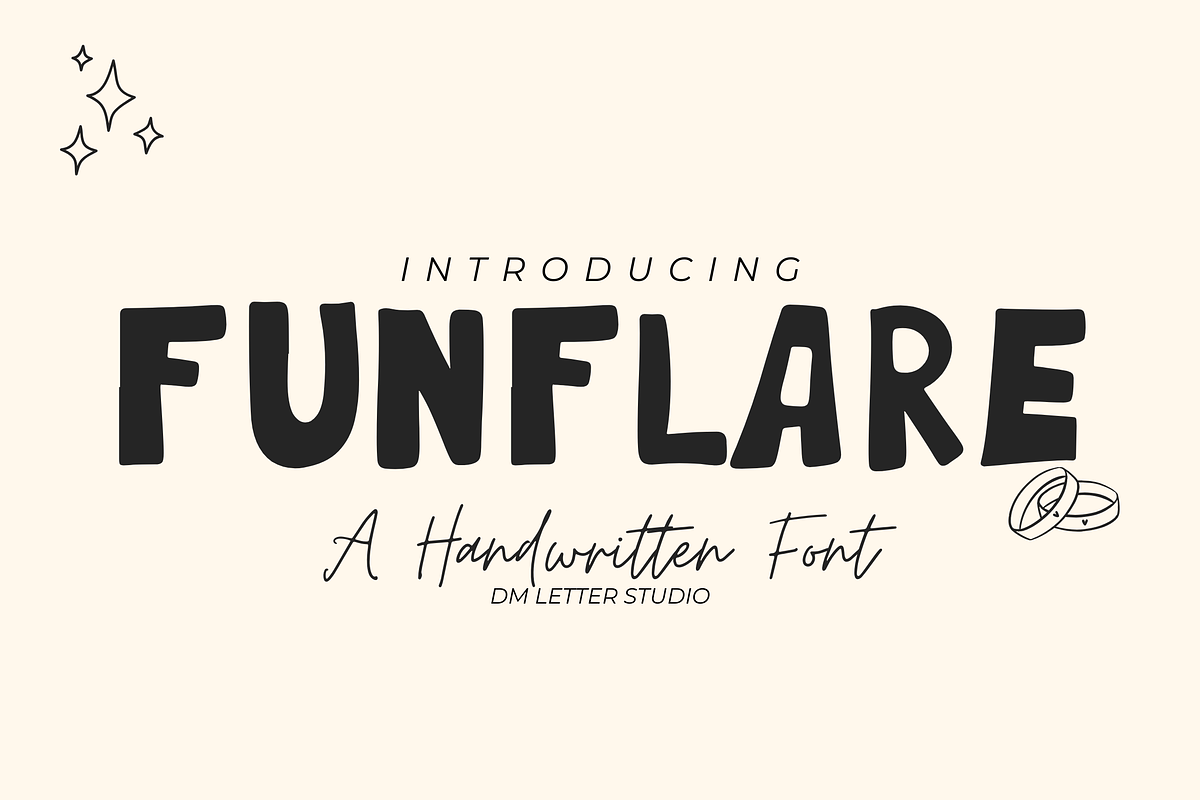 Funflare, a Sans Serif Font by Dm Studio (Photo 1 of 11)