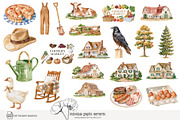 125 farmer's market clip art, a Food Illustration by Poppy Lane Studio (Thumbnail 8 of 10)
