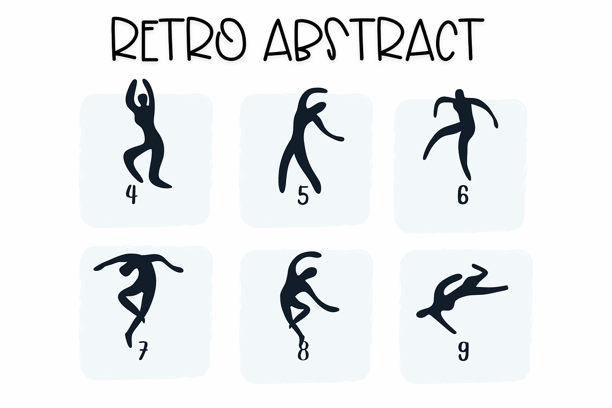 Retro abstract | Symbols Fonts preview 7