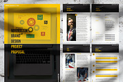 InDesign Proposal with Yellow Accent, a Stationery Template by Bizz_District_Studio (Thumbnail 2 of 2)