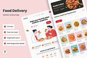 FastPie - Food Delivery Landing Page, a Landing Page Template by twinstd (Thumbnail 1 of 5)