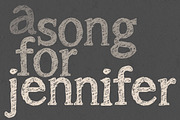 A Song for Jennifer, a Serif Font by Brittney Murphy Design (Thumbnail 1 of 3)
