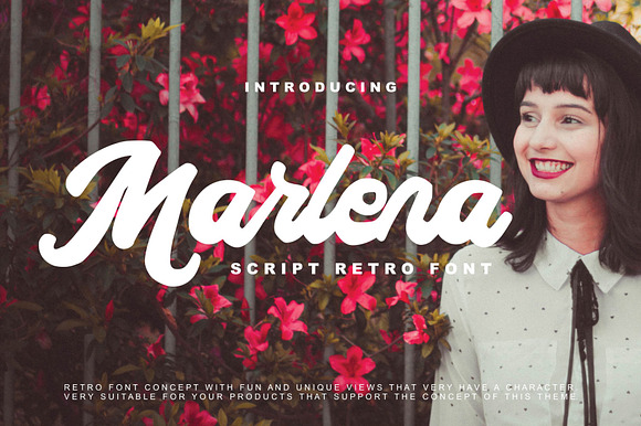 Marlena - Script Retro Font preview 7