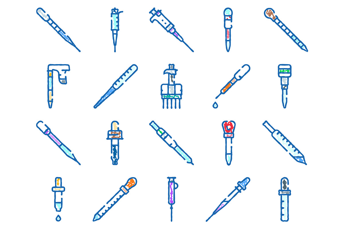 Laboratory pipettes and droppers, an Object Graphic by pikepicture (Photo 2 of 3)