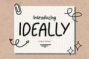 Ideally Font, a Handwritten Font by MyFontsShop (Thumbnail 1 of 5)