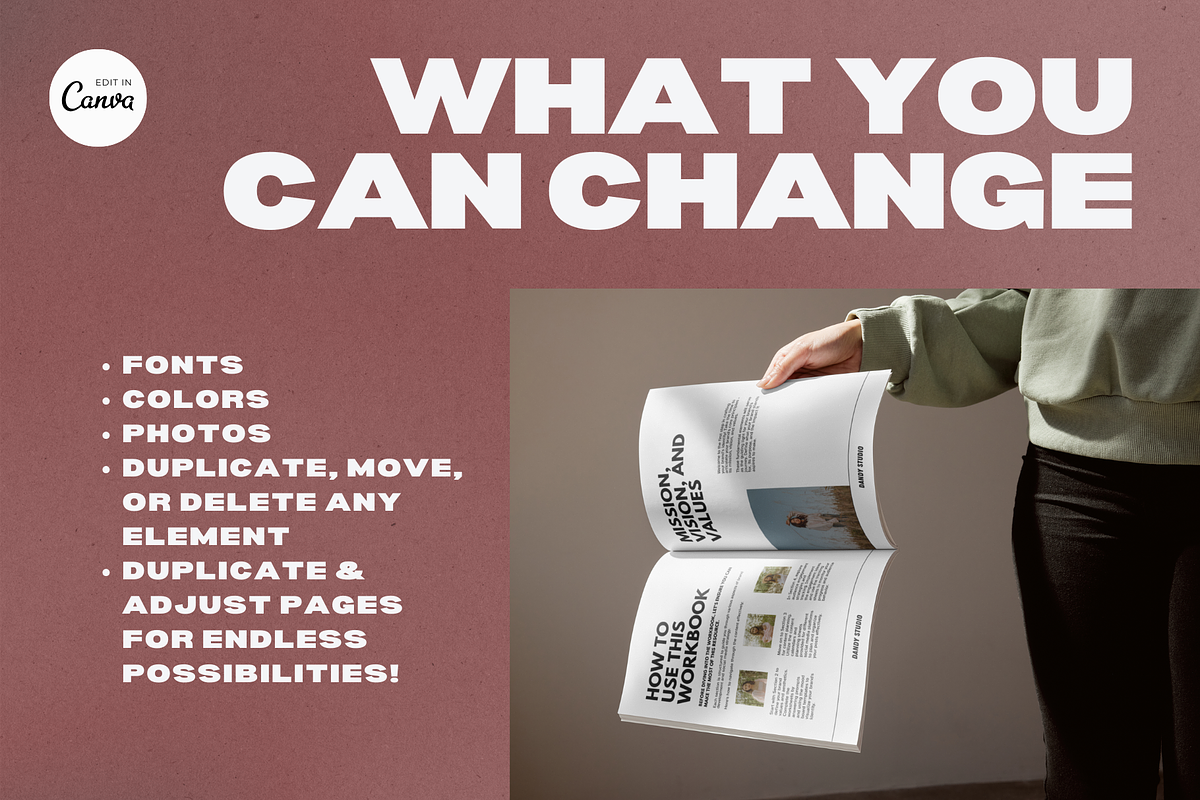 Brand Strategy Workbook for Canva, a Marketing Template by Dandy Studio (Photo 7 of 7)