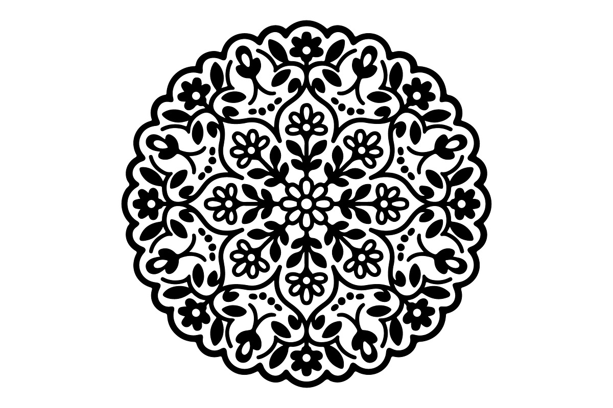 Decorative Floral Mandala, an Object Graphic by Gfx_Store (Photo 4 of 16)