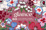 Abstract Modern Flowers Graphics, a Decorative Illustration by likorbut (Thumbnail 1 of 10)