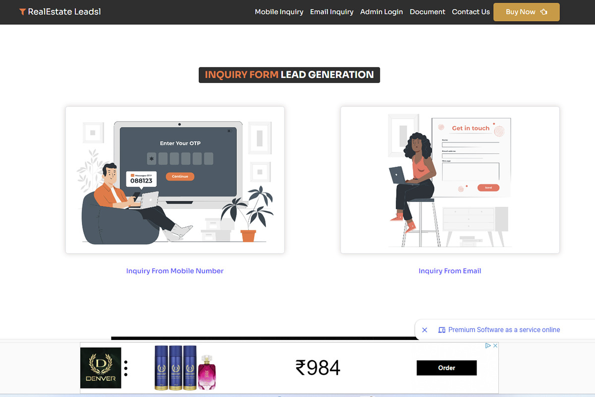 Inquiry Form Funnel Leads Generation, a Bootstrap Template by Design Collection (Photo 2 of 4)