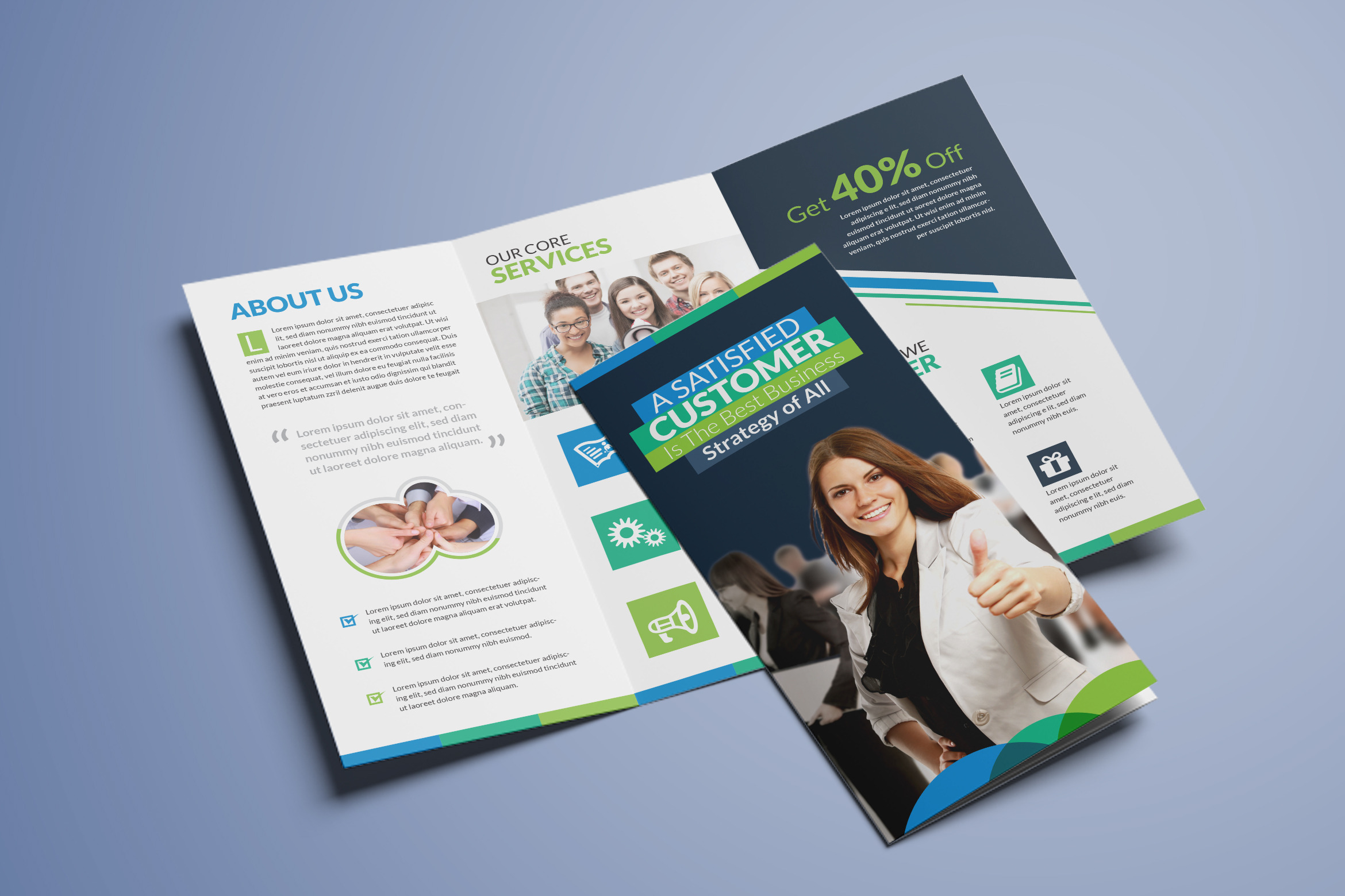 Clean Tri-Fold Brochure Template, a Brochure Template by ContestDesign