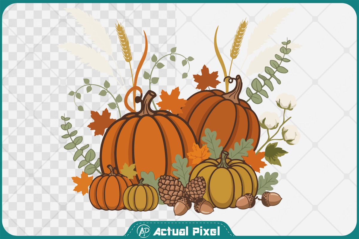 Pumpkin Patch Design Clipart Bundle, a Seasonal Illustration by Actual Pixel (Photo 7 of 17)