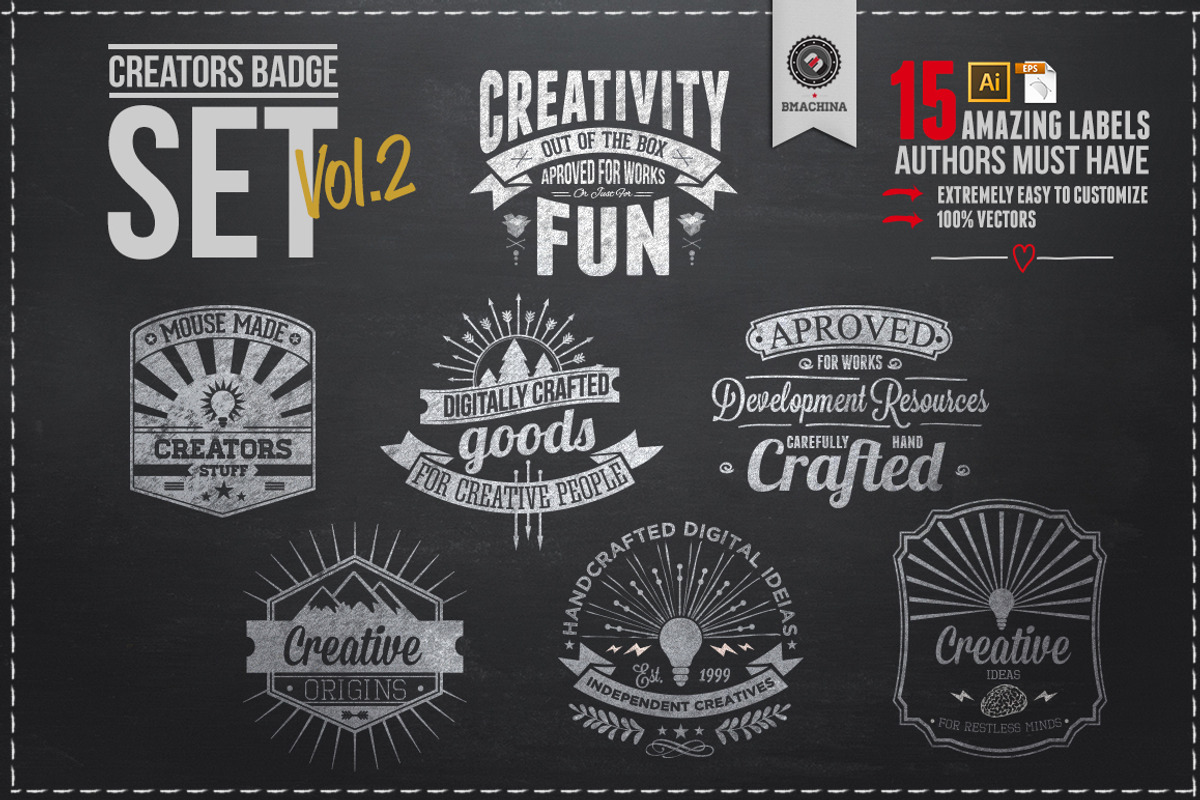 Creators Badge Bundle Vol.1 preview 5