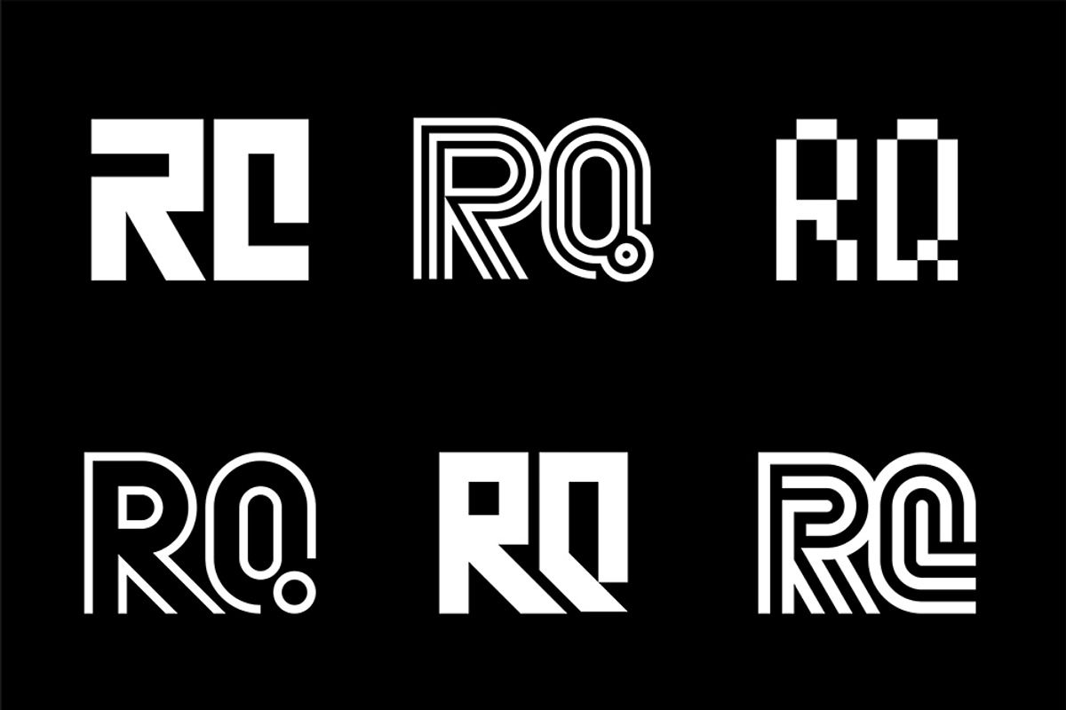 Set of letter RQ logos, an Object Graphic by NataliiaVolyk