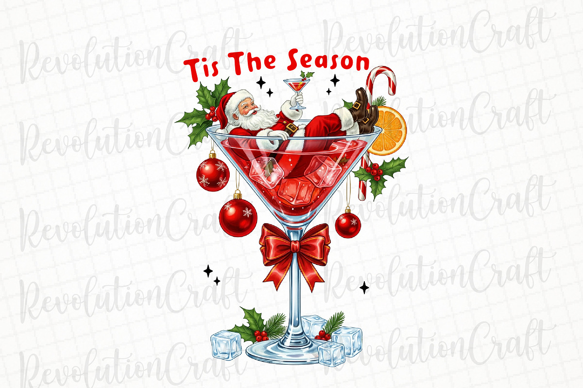 Tis The Season,Christmas Funny Santa, an Illustration by OK Design (Photo 1 of 4)