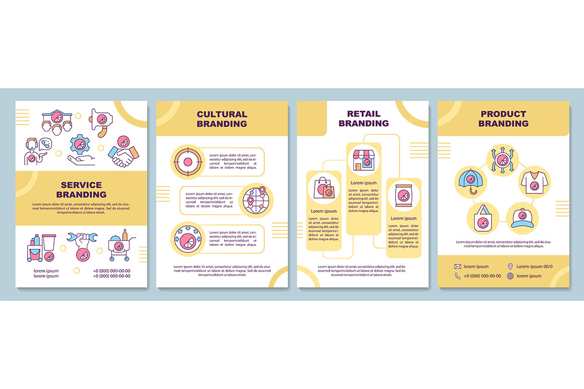Service branding brochure template, a Brochure Template by IMG Visuals