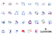 30 Landing Page Templates, a Templates & Theme by zao4nik (Thumbnail 3 of 19)
