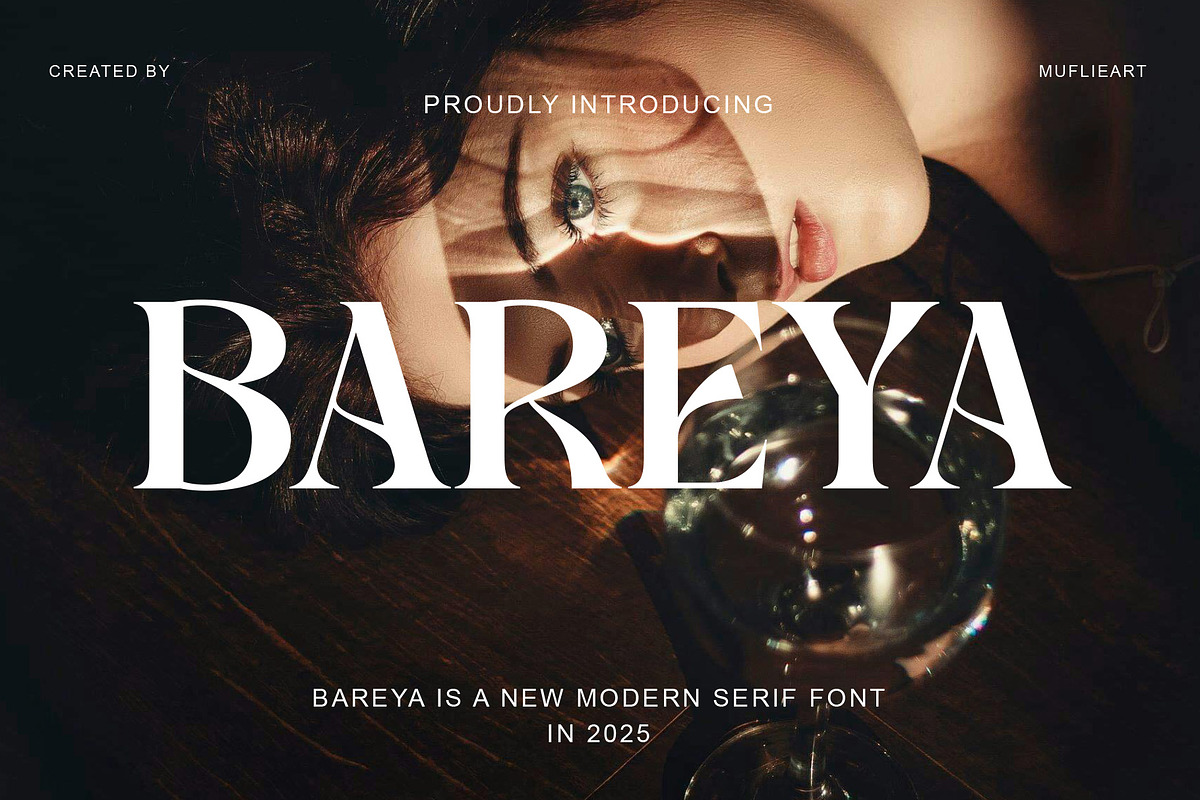 Bareya Modern Serif, a Serif Font by Muflieart (Photo 1 of 9)