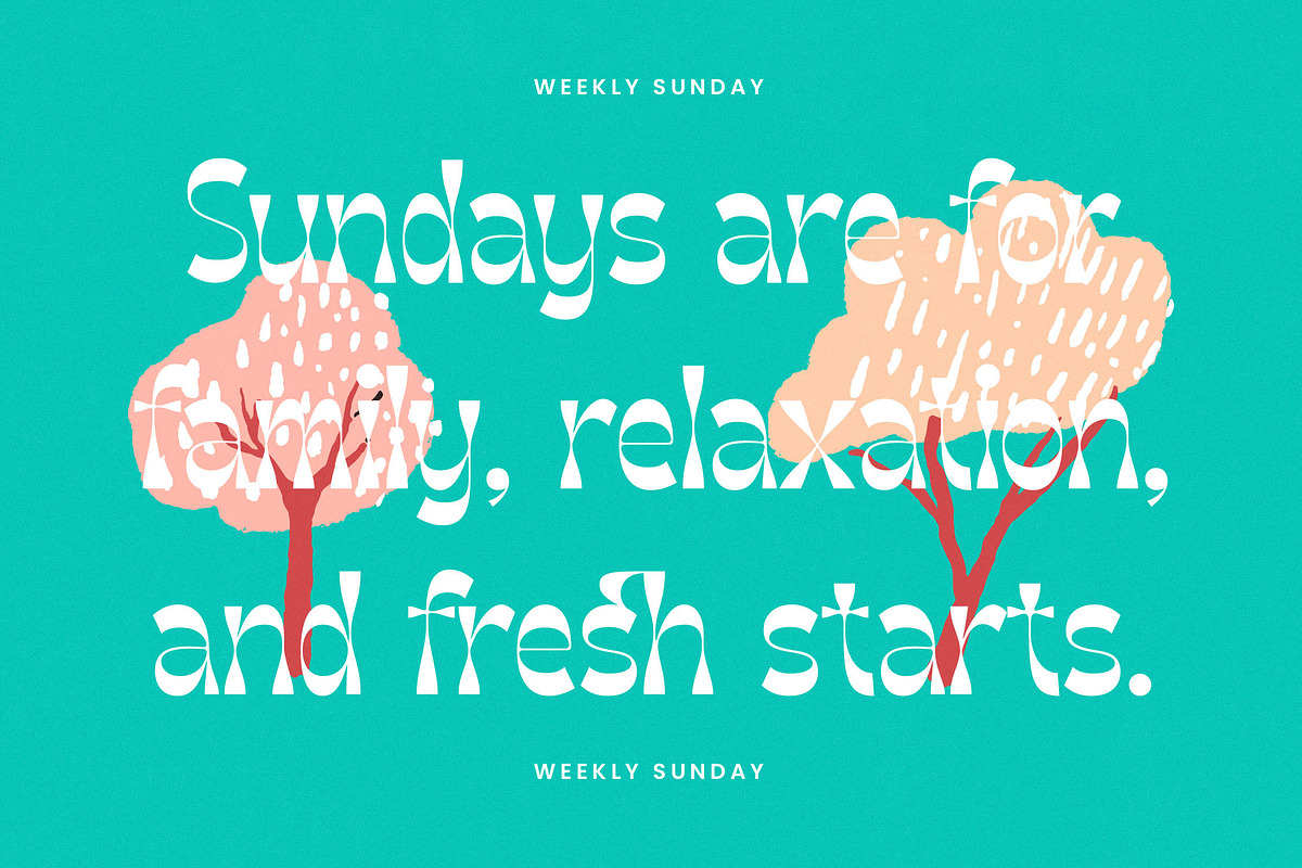 Weekly Sunday Modern Display Serif, a Serif Font by timelesstype.co (Photo 2 of 20)