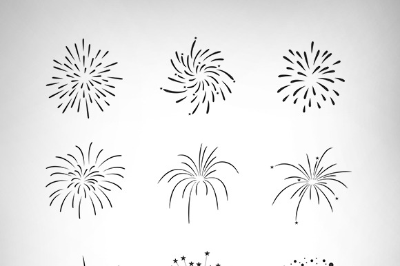 Firecrackers Vector Set