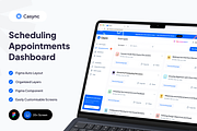 Casync - Appointment Dashboard, an UI Kit Template by cansaasstudio (Thumbnail 1 of 6)
