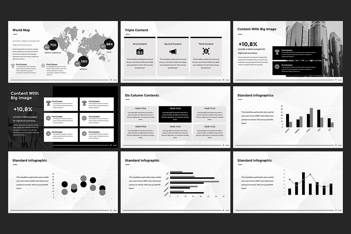 Mono Business Presentation, a Presentation Template by Fitra Noor (Photo 3 of 4)