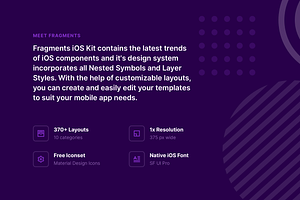 Fragments IOS Wireframe Kit