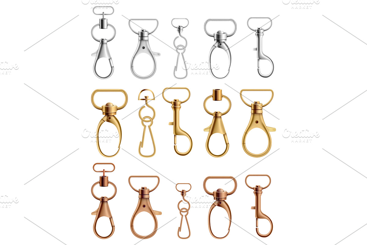 Metal swivel snap hooks, an Object Illustration by Yayasya (Photo 1 of 3)