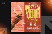 New Year Party Flyer Design Bundle, a Flyer Template by Shajib Shikder (Thumbnail 7 of 7)