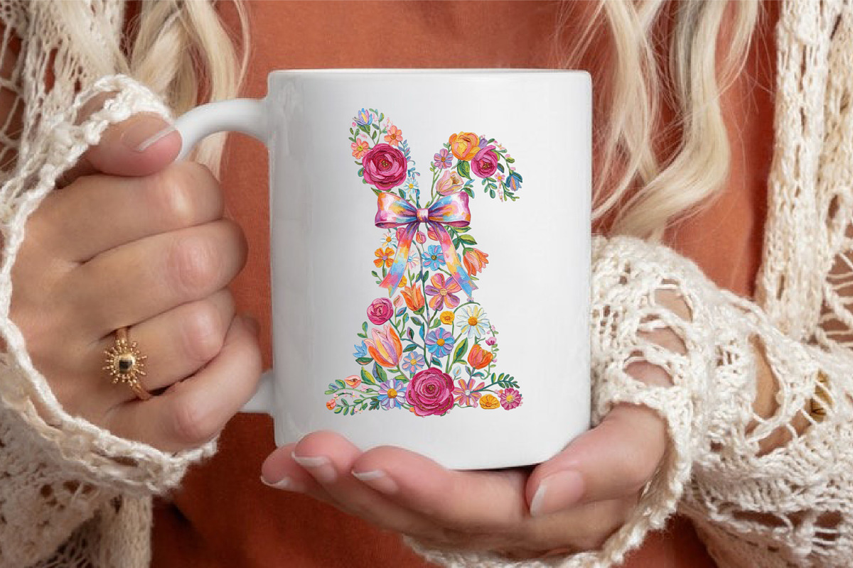 Brushstroke Easter Bunny Png Easter, an Illustration by designcity5 (Photo 6 of 9)