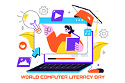 10 World Computer Literacy Day, an Object Illustration by denayunebgt (Thumbnail 4 of 4)