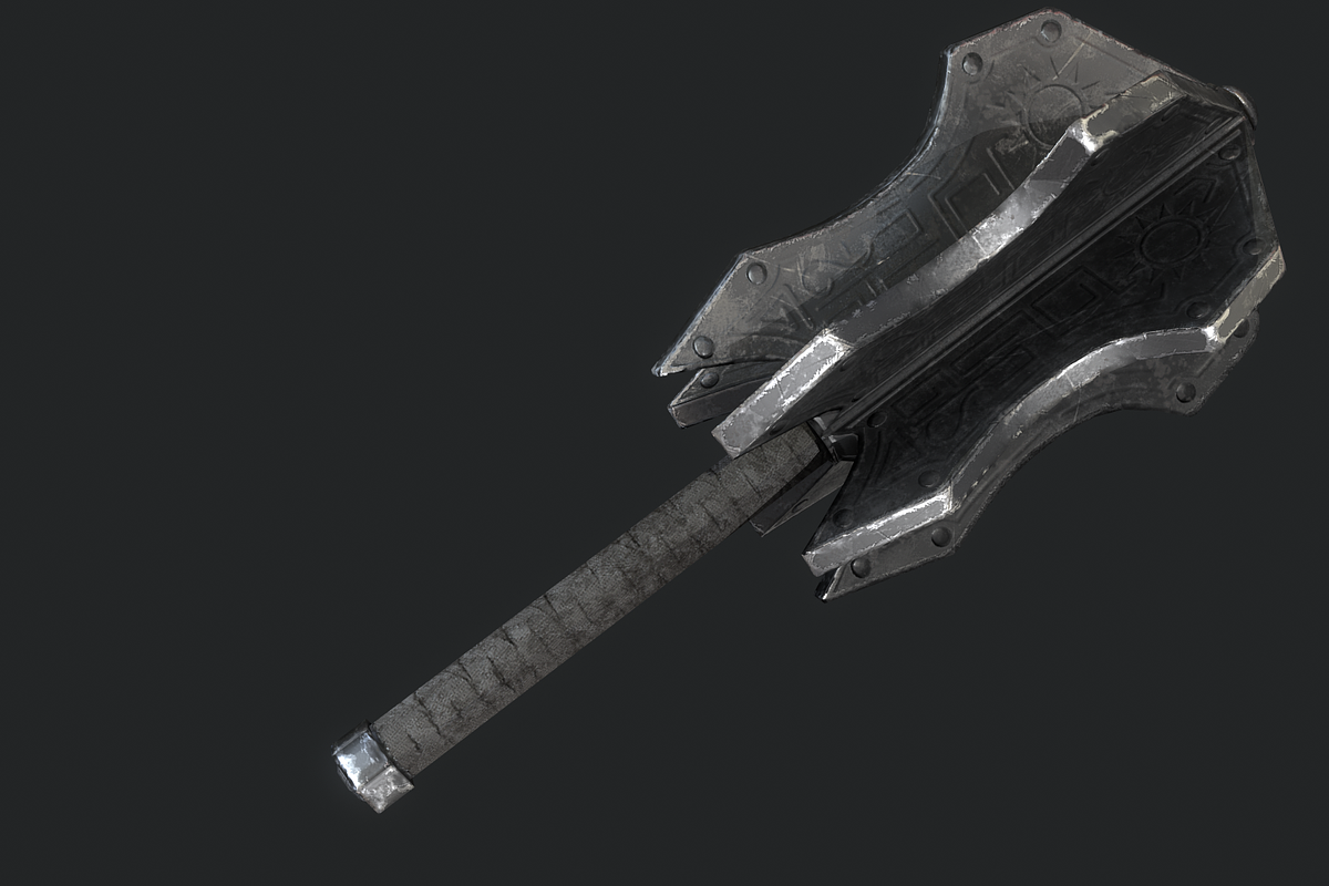 5 Fantasy Stylish Mace -PBR-, an Object 3D Model by TFE Game Art (Photo 6 of 15)