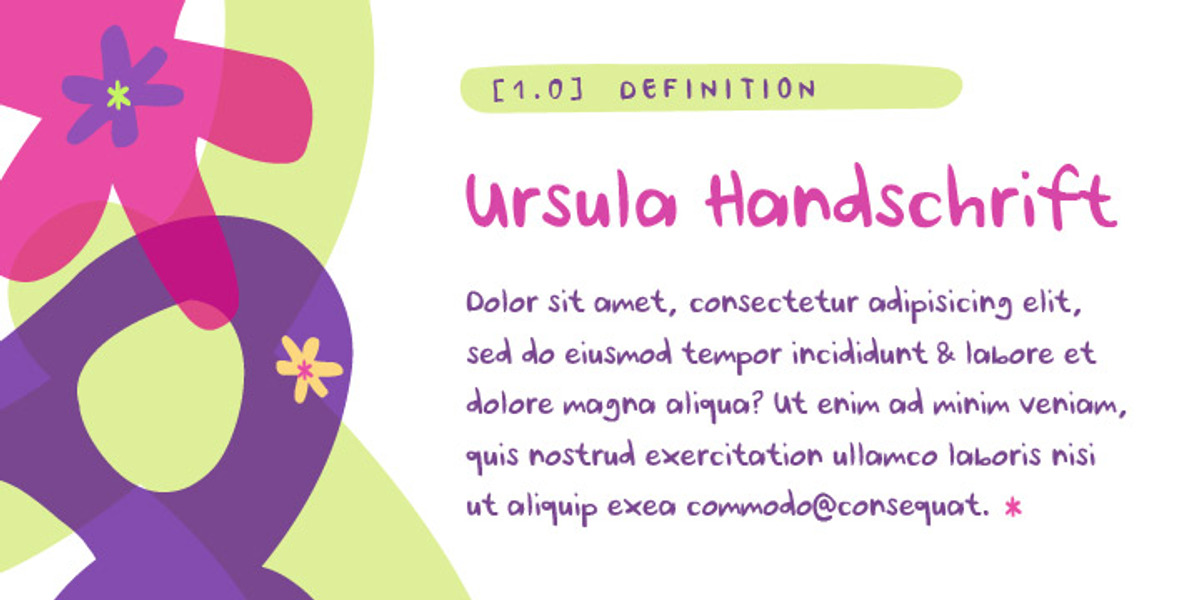 Ursula Handschrift, a Handwritten Font by Letters & Numbers