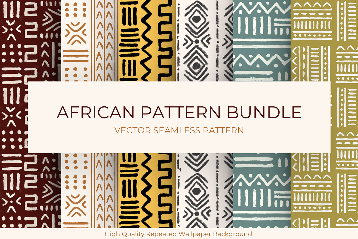African Seamless Pattern Bundle, a Pattern Graphic by Marketello Studio (Photo 1 of 4)