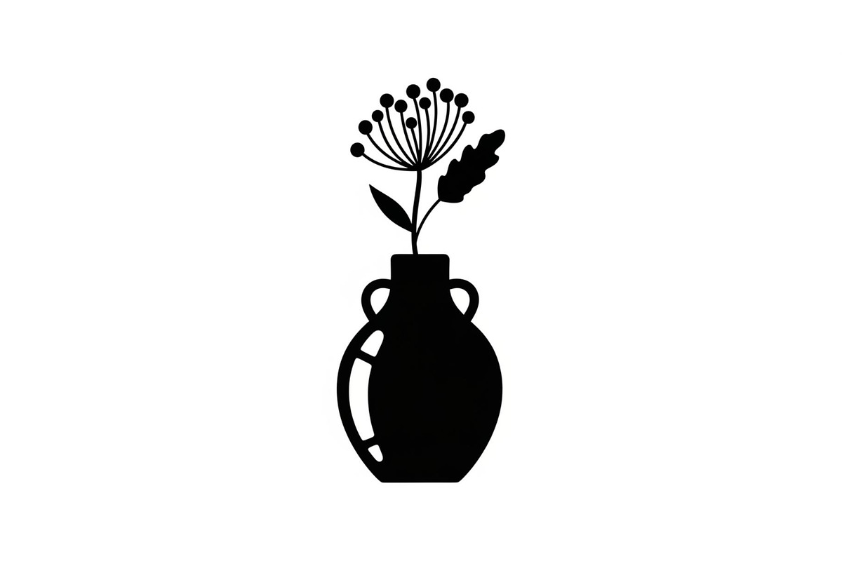 Flower Vase Silhouette Vector Bundle, an Illustration by Designs_River (Photo 28 of 51)