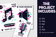 Glitch Music Posters, an Object Illustration by ne2pi (Thumbnail 3 of 5)