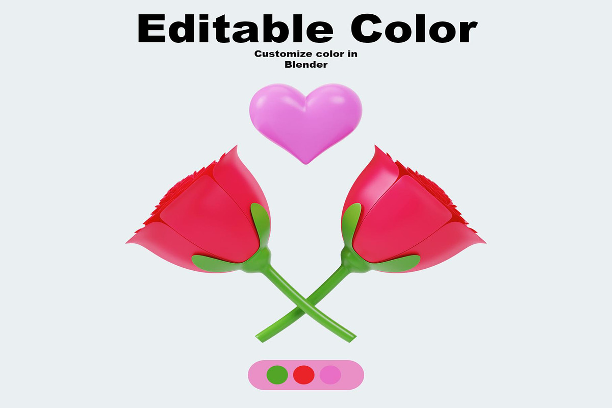 Valentine 3D Icon Pack, an Object Illustration by Lumina_ui_ux202 (Photo 4 of 6)