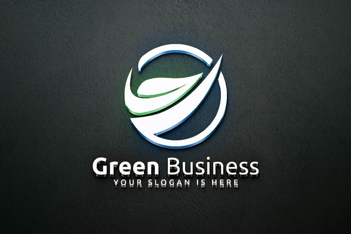 Circle Green Leaf Eco Business Logo, a Branding & Logo Template by jongcreative (Photo 2 of 4)