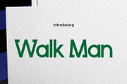Walk Man, a Sans Serif Font by da_only_aan (Thumbnail 1 of 6)