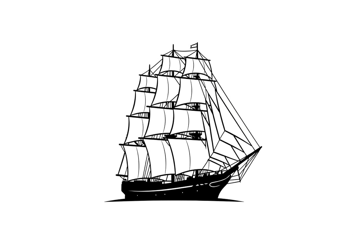 Vintage Sailing Ship SVG Bundle, an Illustration by Designs_River (Photo 30 of 31)
