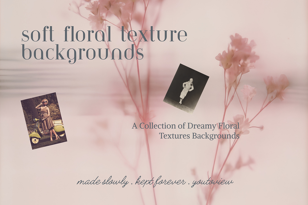 Soft Floral Texture Backgrounds, a Background Graphic by youtoview (Photo 11 of 19)