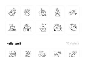 450 Zoodle Hand Drawn Illustrations