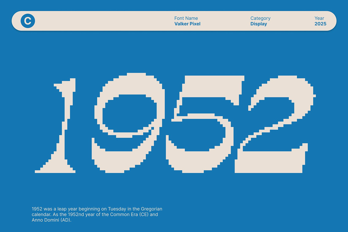Valker Pixel, a Serif Font by Craft Supply Co. (Photo 5 of 8)
