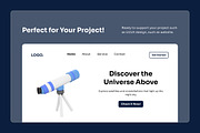 Satellites & Constellation 3D Icons, a Technology Illustration by twinstd (Thumbnail 5 of 6)