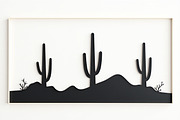 Cactus Desert Landscape Silhouette, an Illustration by abu67222 (Thumbnail 3 of 15)