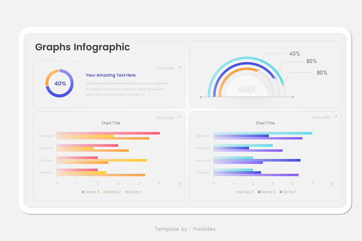 Graphs & Pie Chart PowerPoint, a Presentation Template by Pixslides (Photo 3 of 8)