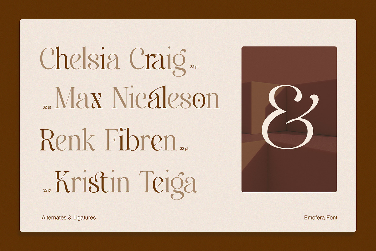 Emofera | Modern Serif Font, a Serif Font by The_Type (Photo 7 of 12)