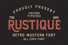 Rustique – Retro Western Serif