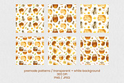 Honey Breakfast Watercolor Bundle, a Food Illustration by foxsong (Thumbnail 8 of 12)