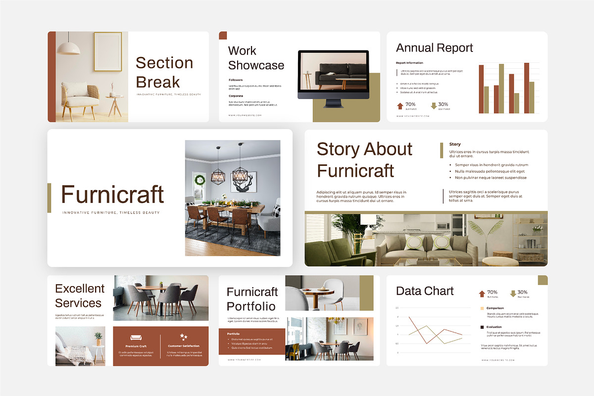 Furniture Keynote Design Template, a Presentation Template by Kren Studio (Photo 6 of 8)